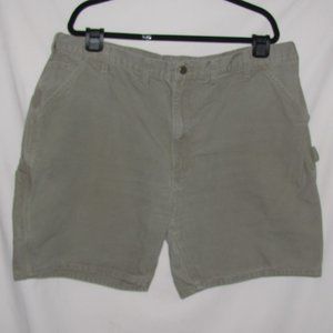 Mens' Carhartt Green Brown Drab Cargo Shorts Size 43 x 8